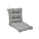 thumbnail image 4 of Cojín para silla de comedor con respaldo integrado, cojín antideslizante para asiento gris, 4 of 9