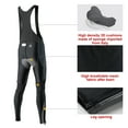 thumbnail image 6 of Santic Men's Cycling Bib Pants Bike Pants 3D Padded cycling Bibs Tights with pockets Gray, 6 of 6