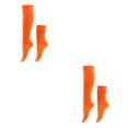 thumbnail image 3 of Redempat 2pcs Experience Comfort At Finest Soft Texture Slouch Socks For Ease Elasticity Orange 2Set, 3 of 6