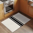 thumbnail image 3 of Black Geometric Stripe, 2'x3' Washable Rug, Abstract Farmhouse Style Non-Slip Soft Doormat Area Rugs for Entrance Bathroom Bedsides, Carpet for Kitchen Bedroom, Entryway Floor Mat, 3 of 9