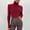 Z-Wine, variant on Rigardu Women Soft Sweater Slim Fit Lightweight Long Sleeve Turtleneck Tops Undershirt Knitted Warm Fitted Fashion Pullover Sweater Wine   One size