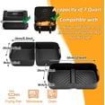 thumbnail image 4 of Air Fryer Silicone Liner for Ninja Foodi DZ071 7-QT/Instant Vortex 9 Qt, 3PCS Reusable Silicone Air Fryer Liner Accessories for 7-QT/11-QT Dualzone Airfryer (3.5QT+7QT), 4 of 7