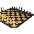 thumbnail image 5 of The Chess Store Club Special Plastic Chess Set Black & Camel Pieces with Extra Queens, Macassar Ebony & Maple Floppy Chess Board & Box - 3.75" King, 5 of 9