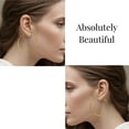thumbnail image 5 of Michael Kors Brass Large Hoop Earrings for Women, Color: Gold (Model: MKJ4161710), 5 of 5