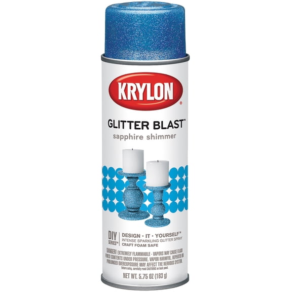 Krylon Glitter Blast Aerosol Spray 5.75oz Sapphire Shimmer