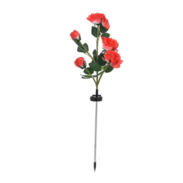 Luces de flores, flores solares, células solares, flores solares, luces solares de estaca, diseño exquisito