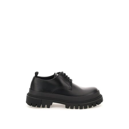 

Dolce & gabbana leather lace-up shoes with lug sole