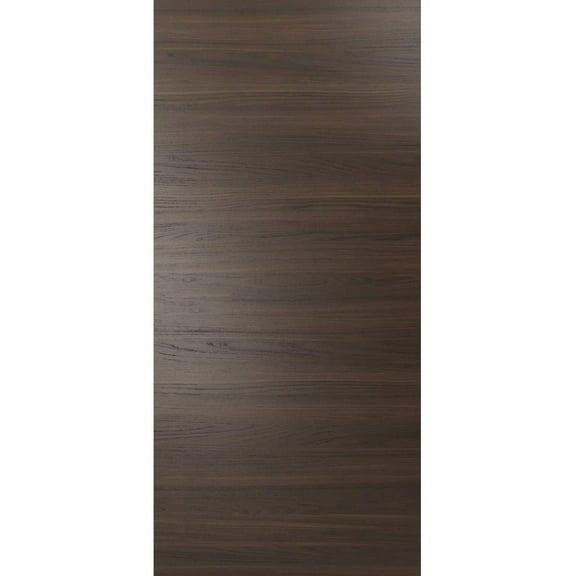Slab Barn Door Panel | Planum 0010 Chocolate Ash | Sturdy Finished Doors | Pocket Closet Sliding-36" x 84"