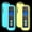 Yellow and Blue, variant on for Roku-Remote-Cover,Compatible with All Roku TV Remote Glow in The Dark Silicone Protective Case Blue and Green 2-Pack
