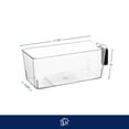 thumbnail image 3 of Lexi Home Eco-conscious Clear Food Acrylic Fridge Organizer - 4 Pack, 3 of 6