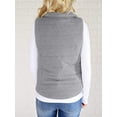 thumbnail image 4 of Sherrylily Women Casual Vest Jacket Lightweight Zip Up Drawstring Coat with Pockets, 4 of 7