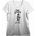 thumbnail image 4 of Keep Strummin' Cowboy Americana Women's Vivid White Crew Neck Short Sleeve Crop Top-XL, 4 of 6