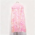 thumbnail image 5 of Girls' Christmas Sequin Shawl 3-10Y - Sparkly Hooded Stage Performance Cape for Festival Dress-Up & Party Outfits, 5 of 5