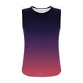 thumbnail image 6 of CYRBOKO Women's Tank Tops, Vacation Crew Neck Summer Soft Sleeveless Shirts Wine Size M, 6 of 7