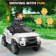 thumbnail image 3 of Winado Licensed Toyota 12V Kids Electric Ride On Car with Remote Control, Music, Lights, White, 3 of 8