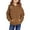 Brown, variant on Family gifts 4-14 Years Crewneck Oversized Hooded Sweatshirt Kids Fashion Long Sleeve Pullover Tops For Girls And Boys Khaki 4 Years