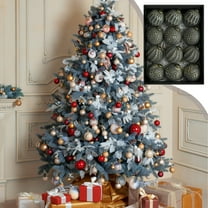 Christmas Gift Decor 8cm Antique Christmas Balls Decorative Ornament Christmas Tree Ornament Christmas Balls Outdoor Decor