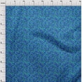 thumbnail image 4 of oneOone Polyester Spandex Medium Blue Fabric Abstracts Craft Projects Decor Fabric Printed By The Yard 56 Inch Wide, 4 of 5