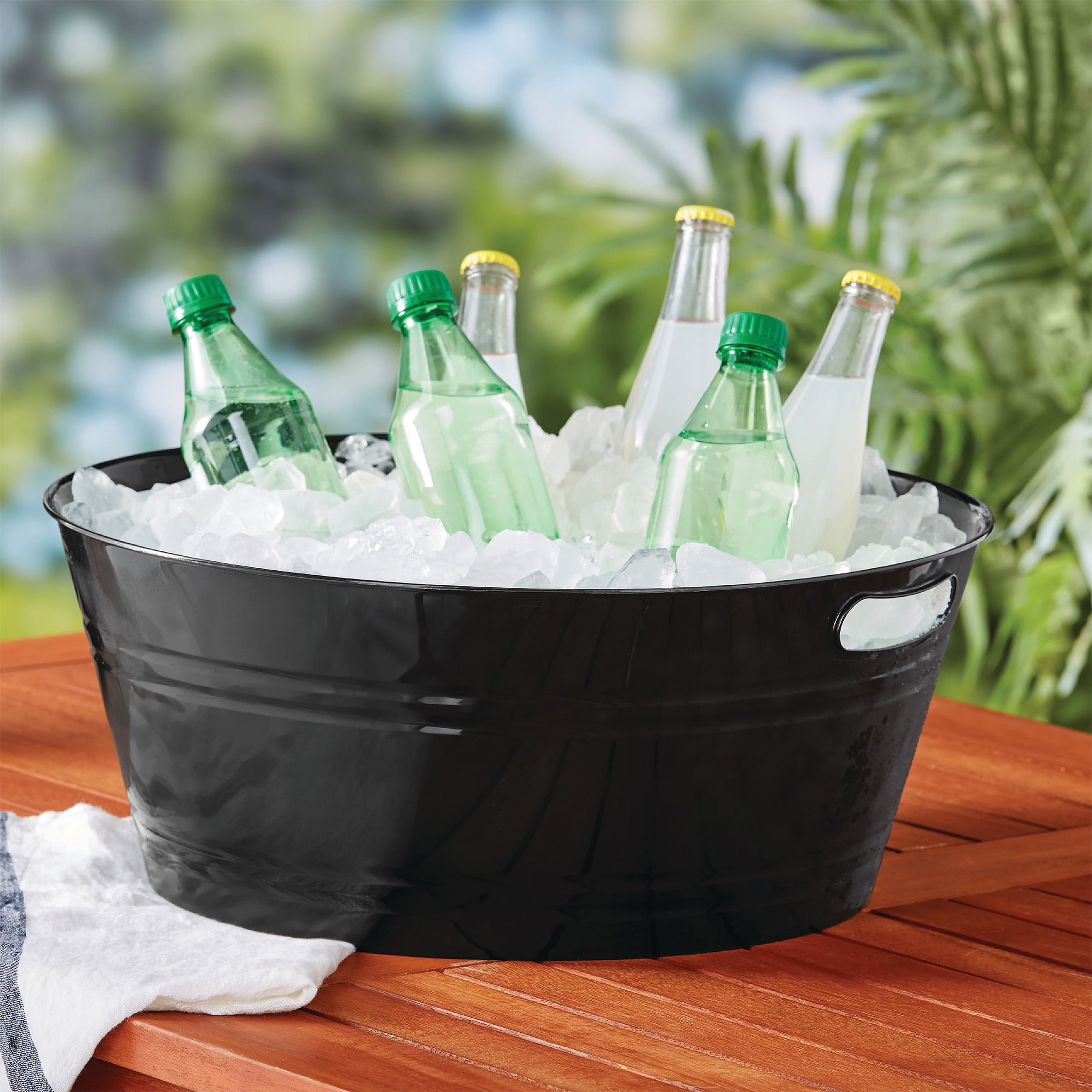 Way To Celebrate Halloween Large Party Tub, Black, 18"