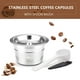 Capsules de Café Capsules de Café Rechargeables en Acier Inoxydable avec Brosse à Cuillère pour Machines Espresso K-fee – image 1 sur 7
