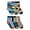 Multi, variant on Jefferies Socks Boys Funky Stripe, Diamon, Check, Diamond Pattern Crew Socks 6 Pair Pack
