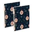 thumbnail image 2 of Ckdifva Christmas Balls A5 Ring Binder Notebook Journey Note Diary College Ruled Study 60 Pages, 2 of 8