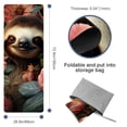 thumbnail image 4 of Sloth Gym Towel with Storage Bag, 72.8"x26.8", Suitable for Yoga, Pilates, Fitness, etc. - Gym Towels for Yoga, Blanket for Gym, 4 of 6