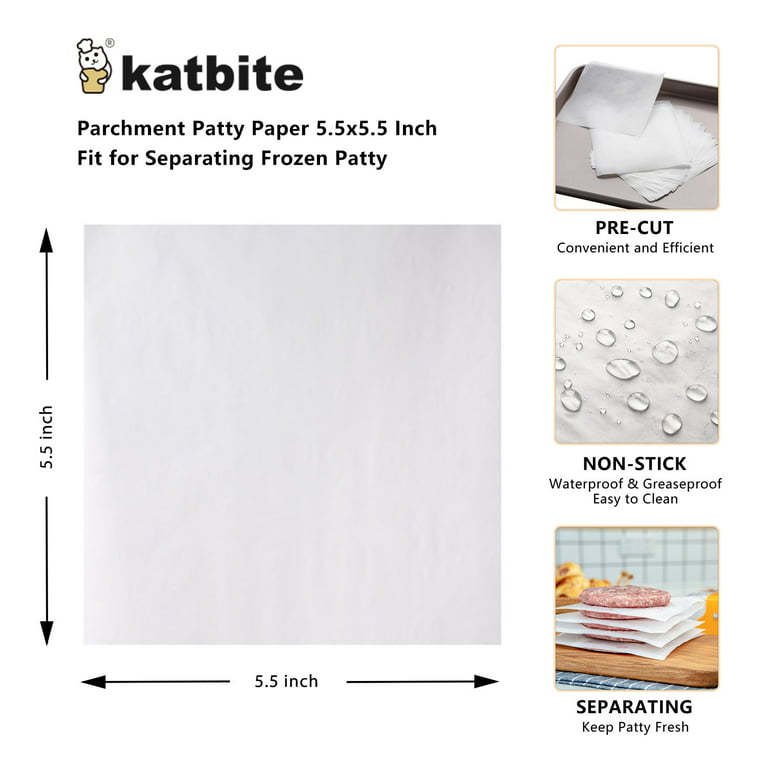 Katbite Parchment Paper Rounds, Unbleached & Non-stick, Precut Parchment  Circles For Cheesecake Spring Pans, Storage/freezing Hamburger Patties -  Temu