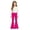 Hot Pink-a, variant on WhouRiu Girls Casual Flared Pants Back To School Fashion Graphic Rigid Waist Trousers With Pockets Kids Comfortable Cute Everyday Wear,9-10 Years