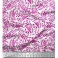 thumbnail image 1 of Soimoi Cotton Cambric Fabric Leaves & Paisley Block Print Fabric by Yard 42 Inch Wide, 1 of 3