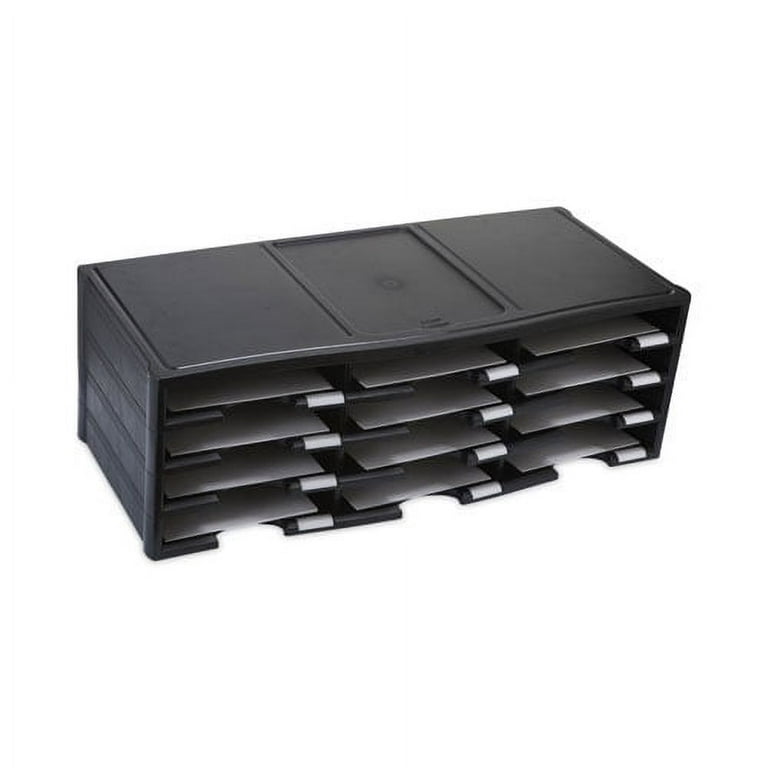 Storex Literature Organizer, 12 Compartments, 10.63 x 13.3 x 31.4, Gray Storex Literature Organizer, 12 Compartments, 10.63 x 13.3 x 31.4, Gray
