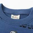 thumbnail image 5 of TSHXS Toddler Boy Clothes Toddler Boy Outfits 4T Toddler Boy Clothing Sets Printed Long Sleeve Tops And Pants Kids 2Pcs Outfits Blue 5-6 Years, 5 of 7