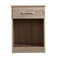 thumbnail image 4 of Nmkwnr Home Bedroom Nightstand Beside Table with Drawer and Open Shelf, Light Brown, 4 of 4