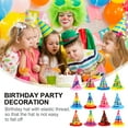 thumbnail image 6 of Monyance Birthday Party Hat 12Pcs Adorable Birthday Hats with Hairball Paper Party Hats Funny Party Supplies(7.68X5.51X0.79Inches), 6 of 10