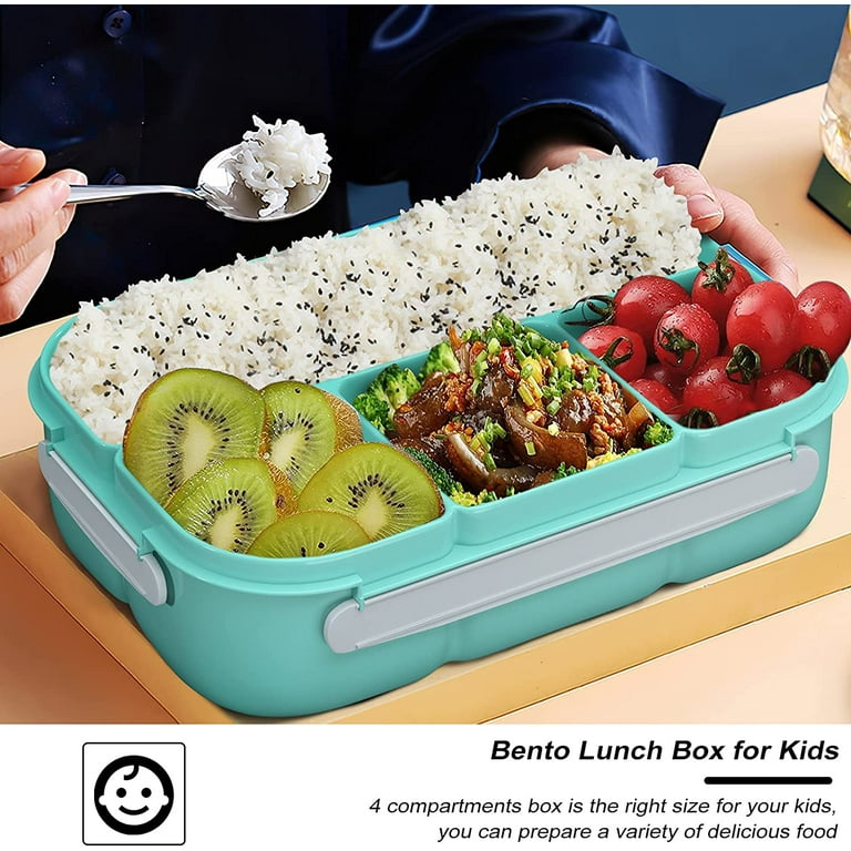 AVLA 15 Pack Snack Bento Box, Reusable Food Storage Container,  4-Compartment To Go Lunch Box, Meal P…See more AVLA 15 Pack Snack Bento  Box, Reusable
