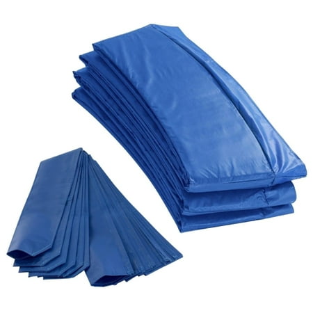 Upper Bounce® Trampoline Appearance Replacement Set, 12' Round Safety Pad with 12-pole Sleeve Protectors - Blue