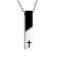 thumbnail image 1 of Cremation Urn Necklace for Ashes Urn Jewelry Cross Cube Ash Necklace Memorial Pendant Jewelry for Men Women, 1 of 5