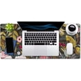 thumbnail image 4 of Chaos Coordinator Motivational Quote Mouse pad 35.4 x 15.7 Inch XXL Floral Full Desk Mousepad Extended Large Non-Slip Rubber Base Waterproof Big Keyboard Mat with Stitched Edges for Gaming and Office, 4 of 6