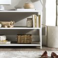 thumbnail image 3 of Walker Edison 40" Industrial Frisco X-frame Bookcase, Grey Wash / White, 3 of 16