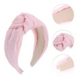 thumbnail image 3 of Unique Bargains 1 Pc Elegant Tie Headbands for Women Pink, 3 of 6