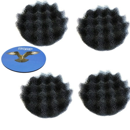 HQRP 4-pack Bio-Foam pads for Fluval FX5, FX6 Aquarium Filter / High Performance Canister Filters A239, 015561102391 Replacement + HQRP (Fluval Fx6 Best Price)