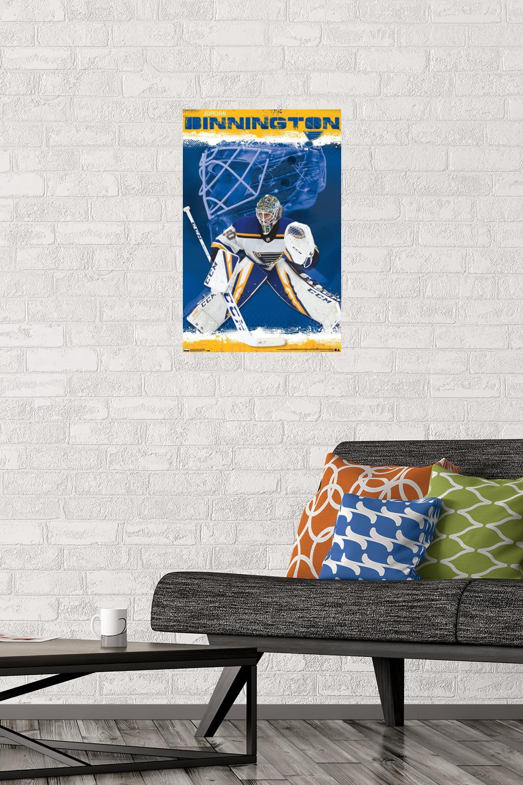 NHL St. Louis Blues - Jordan Binnington 19 Wall Poster, 14.725" x 22.375"
