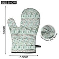 thumbnail image 6 of Cute Oven Mitts,Light Blue Christmas Tree Pattern Oven Mitt 2-Pack Set,Kitchen Gloves for Oven,Heat Resistant Oven Mitts 7.7"x12", 6 of 7