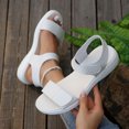 thumbnail image 7 of Quaouag Women's Walking Sandals Comfortable Air Cushioned Support Ankle Strap Dress Sandals, 7 of 7