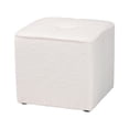 thumbnail image 2 of Baxton Studio Isaiah Modern and Contemporary Ivory Boucle Upholstered Ottoman, 2 of 6