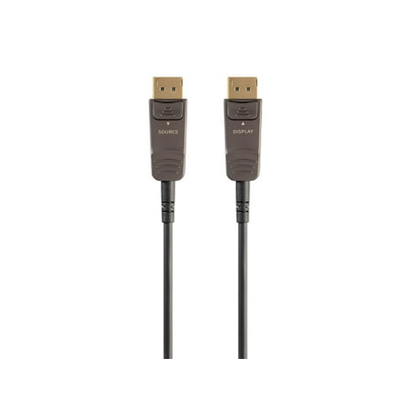 UPC: 0889028051047 | Monoprice AV DisplayPort Cable – 100 Feet  32.4Gbps  8K@30Hz  5K@60Hz  4K@120Hz  Fiber Optic  AOC – SlimRun Series