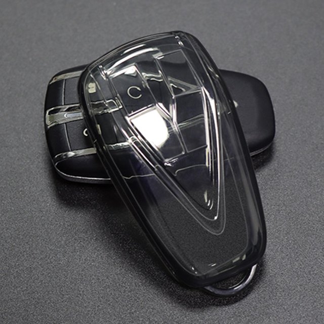 Lefu Étui Transparent en TPU pour Clé de Voiture pour Changan UNIK CS35PLUS CS55 PLUS