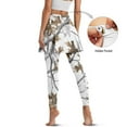 thumbnail image 3 of FUIALDOLG Hunting Camo White Skirted Leggings for Women Ladies Athletic Tennis Leggings with Pockets Soft High Waist Yoga Running Golf Trousers Camouflage Pants,Size 2XL, 3 of 7