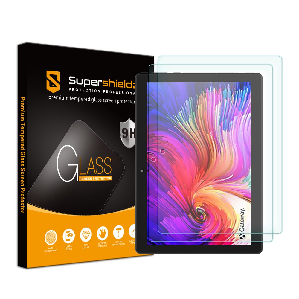 [2Pack] Supershieldz for Gateway 10.1 inch Tablet Tempered Glass
