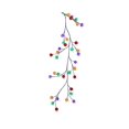 thumbnail image 2 of Kurt S. Adler P7408WM 6 ft. White Garland Multi-Color Cotton Ball 48 LED Light, 2 of 3